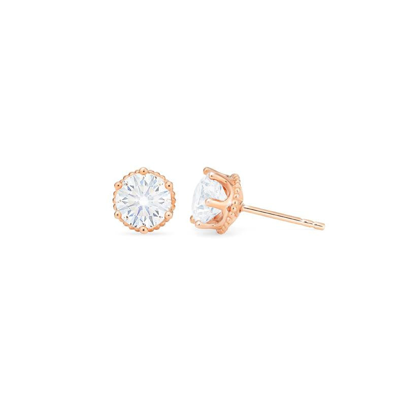 [Evelyn] Vintage Classic Crown Earrings in Moissanite
