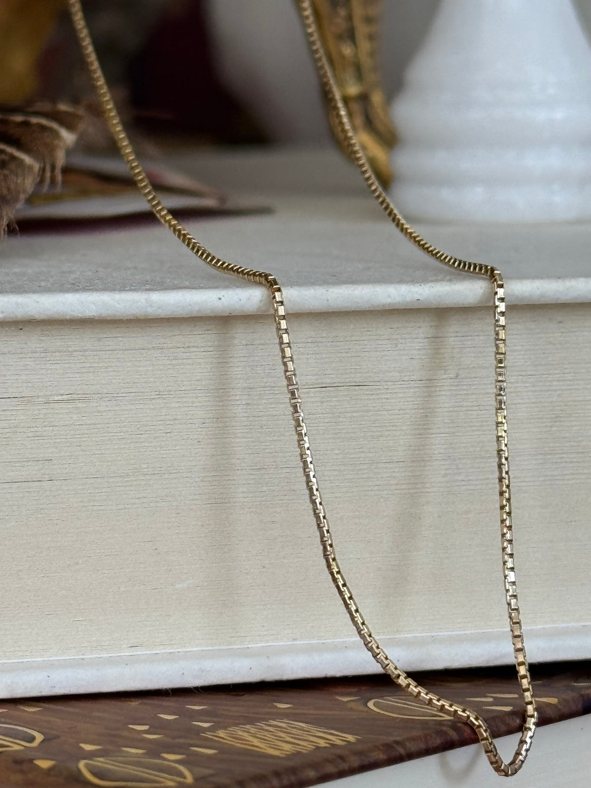 Vintage Italian 14k Box Chain (Lobster Clasp)