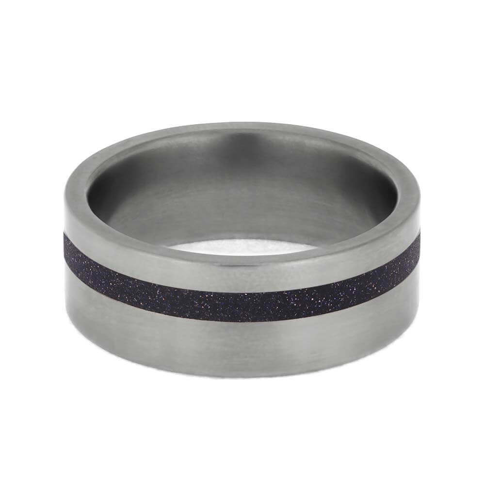 Titanium Goldstone Wedding Ring for Men
