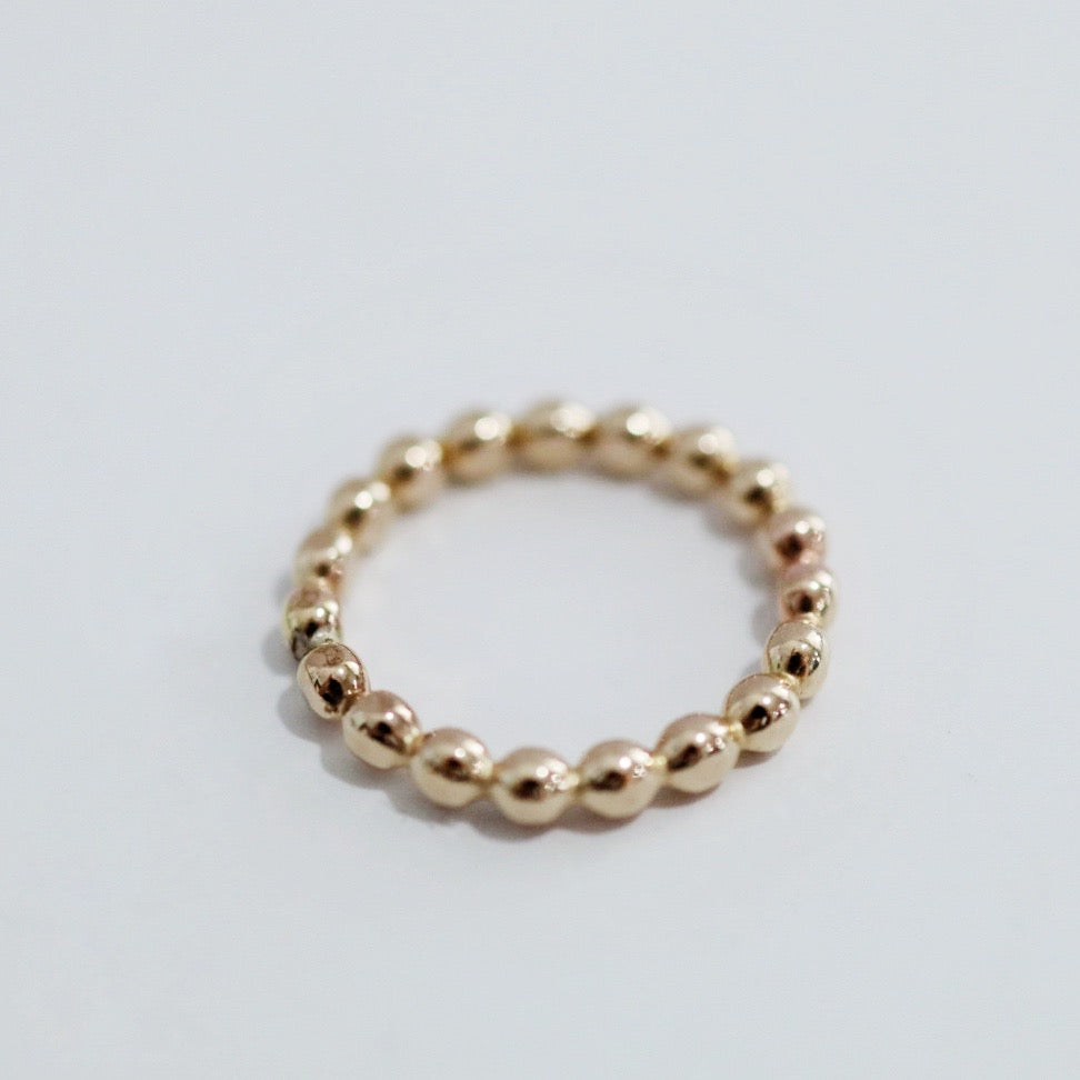 Largest Ball Stacking Ring - Choose your Metal - Sterling Silver or 14 Karat Yellow Gold Fill