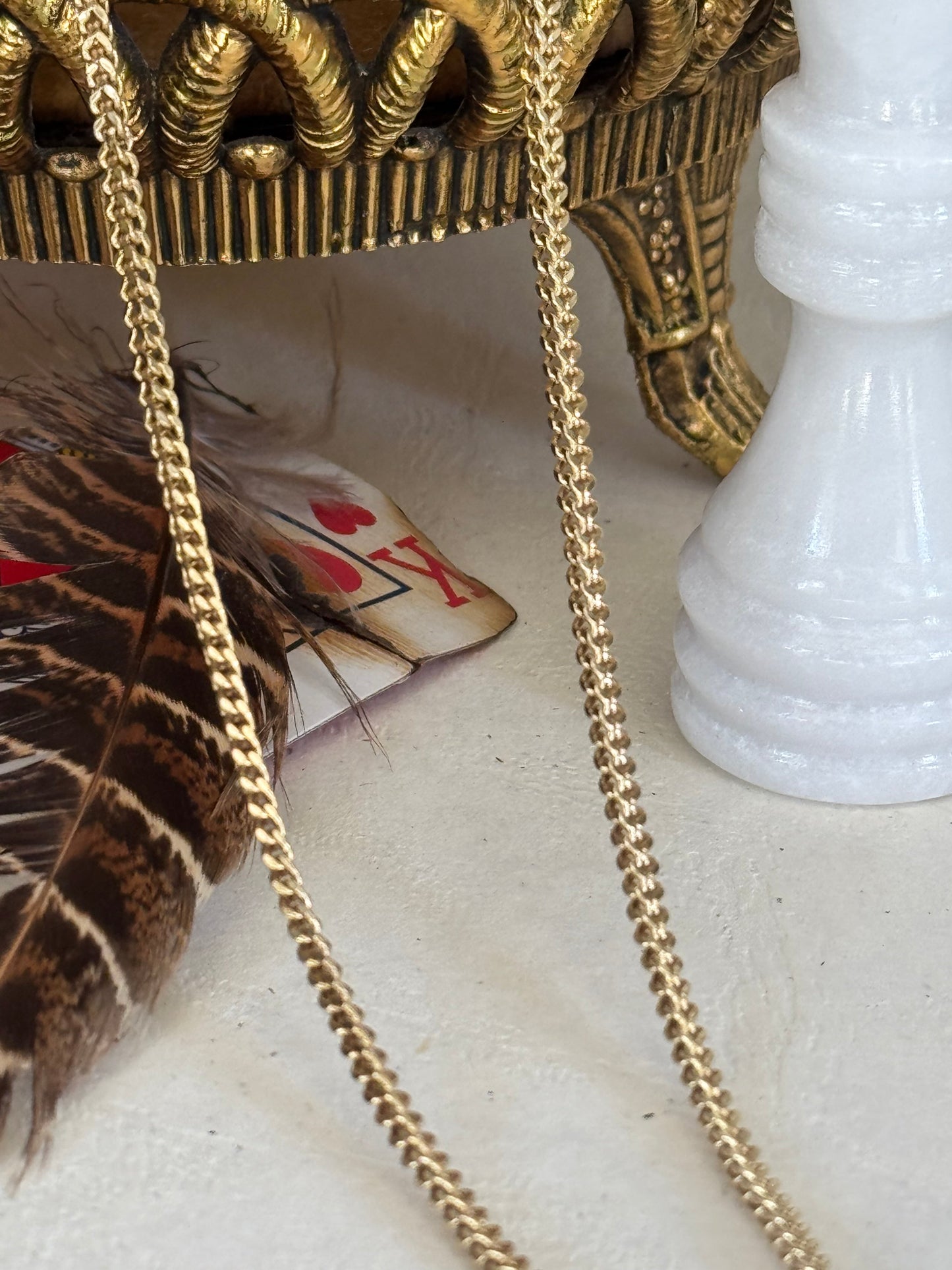 Estate 10k Yellow Gold Foxtail Chain