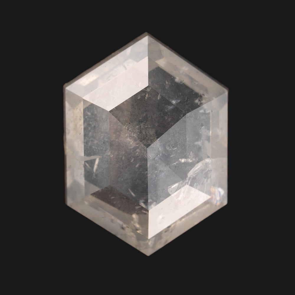 Icy White Diamonds- Hexagon