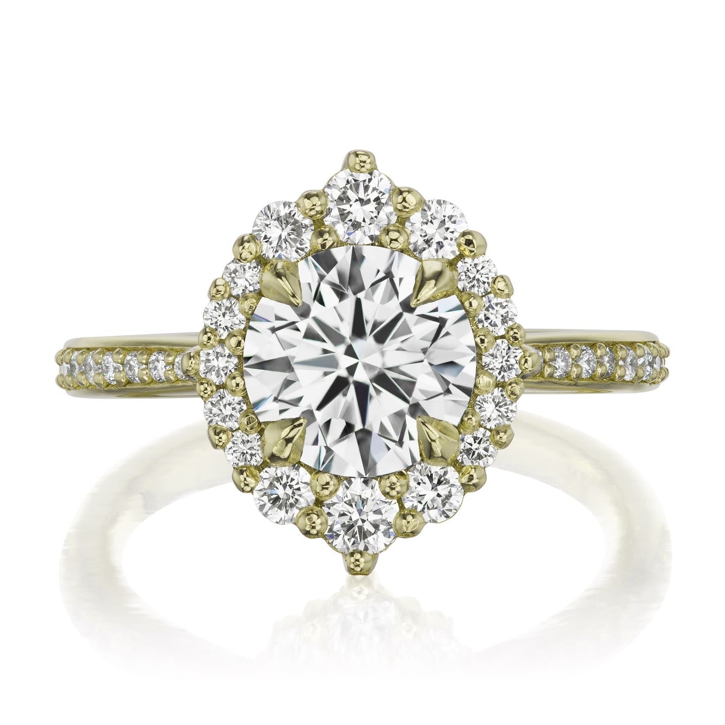 ・EMERSON・Moissanite Center, Diamond Halo (1.58ctw+)