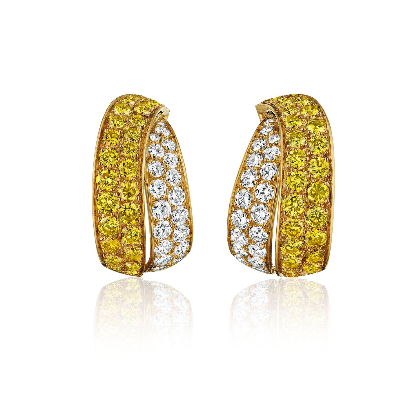 Van Cleef & Arpels Paris Fancy Yellow Diamond  Earrings