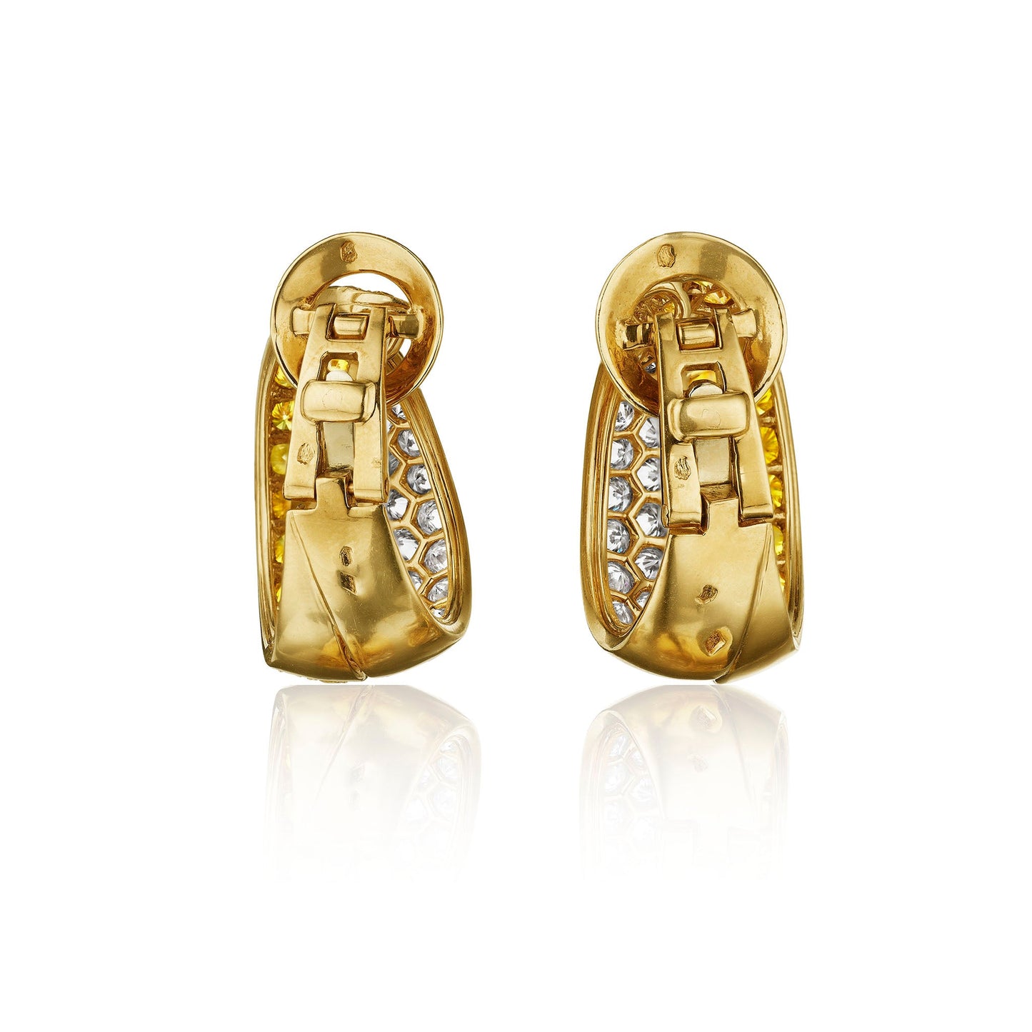 Van Cleef & Arpels Paris Fancy Yellow Diamond  Earrings