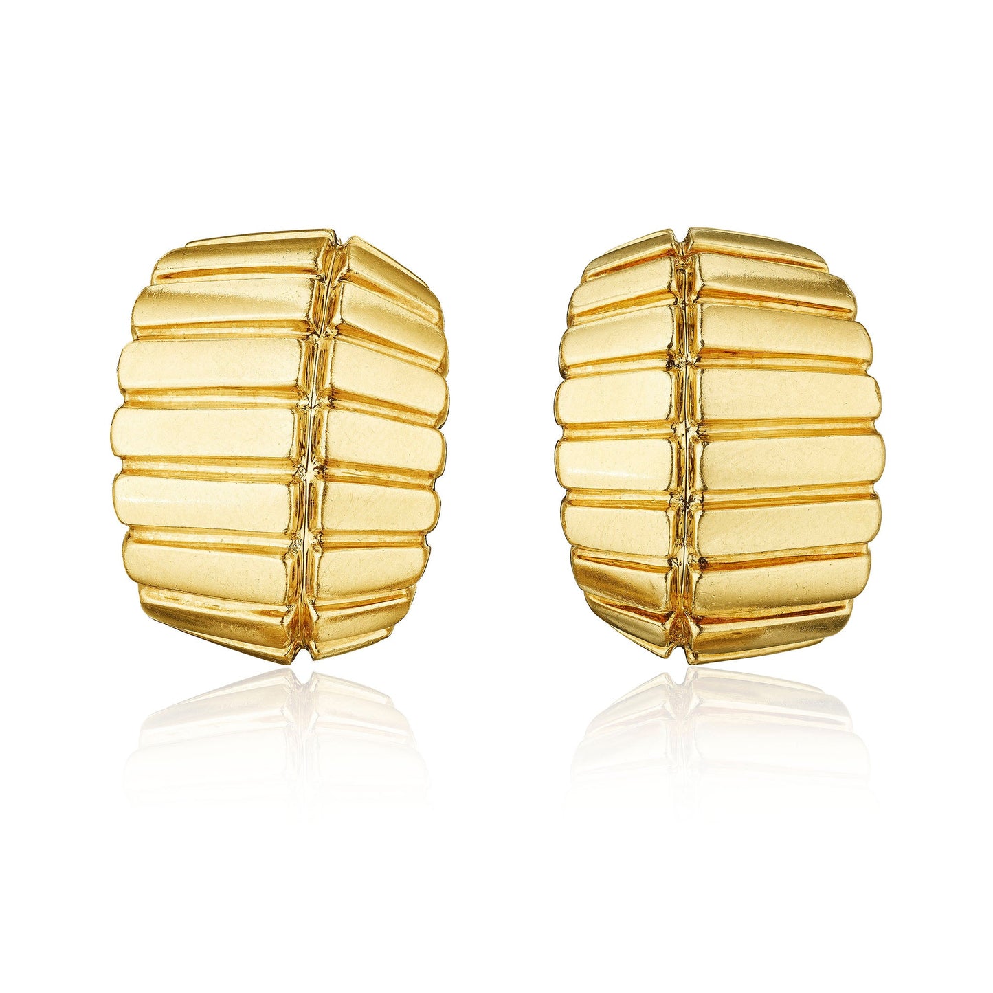 David Webb Half-Hoop Earrings