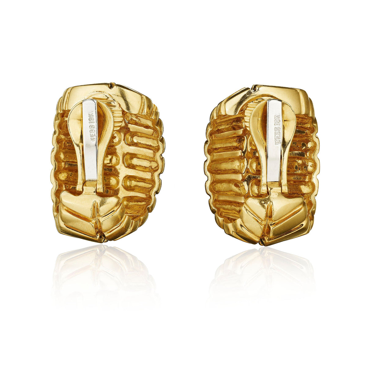 David Webb Half-Hoop Earrings