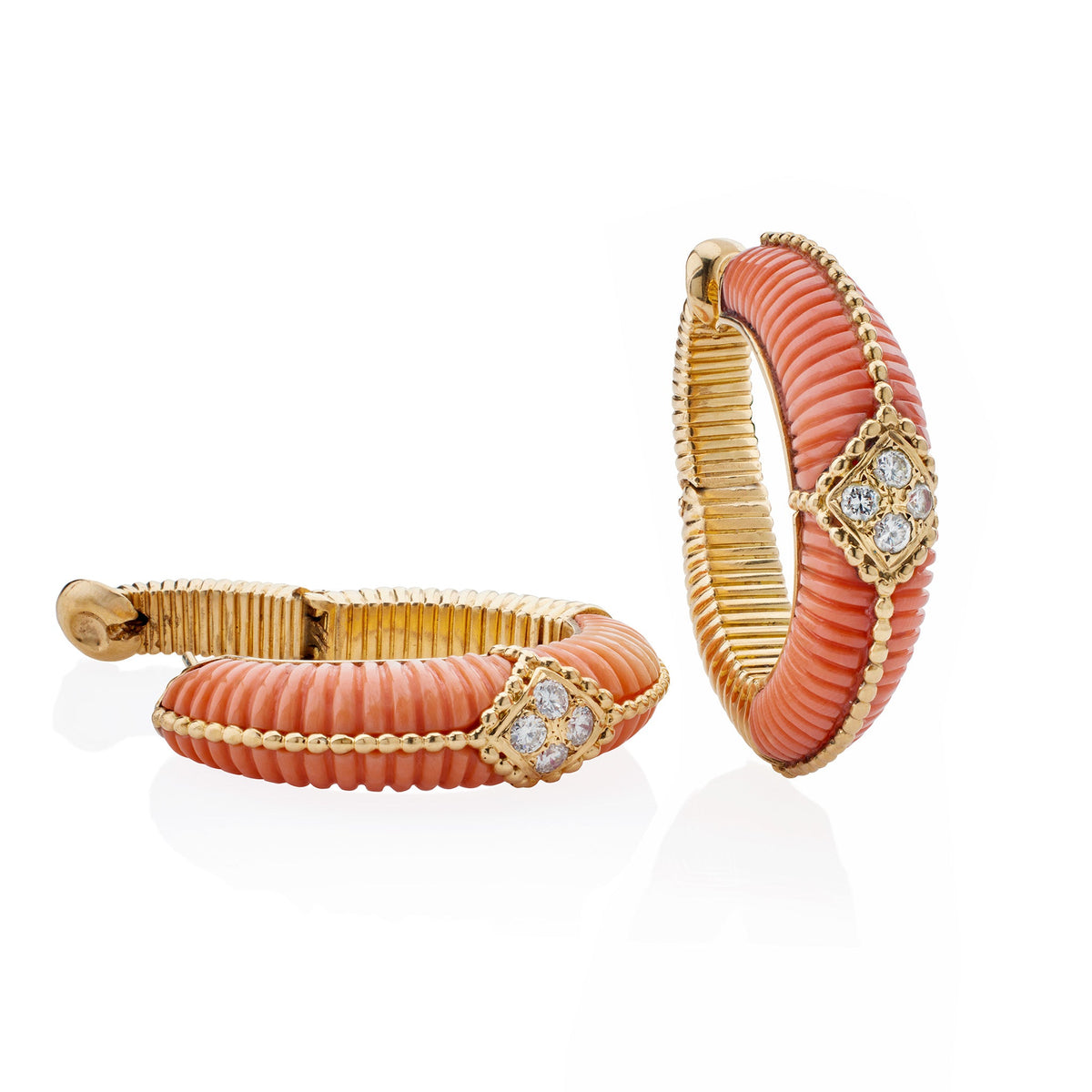 Van Cleef & Arpels Paris Coral Earrings