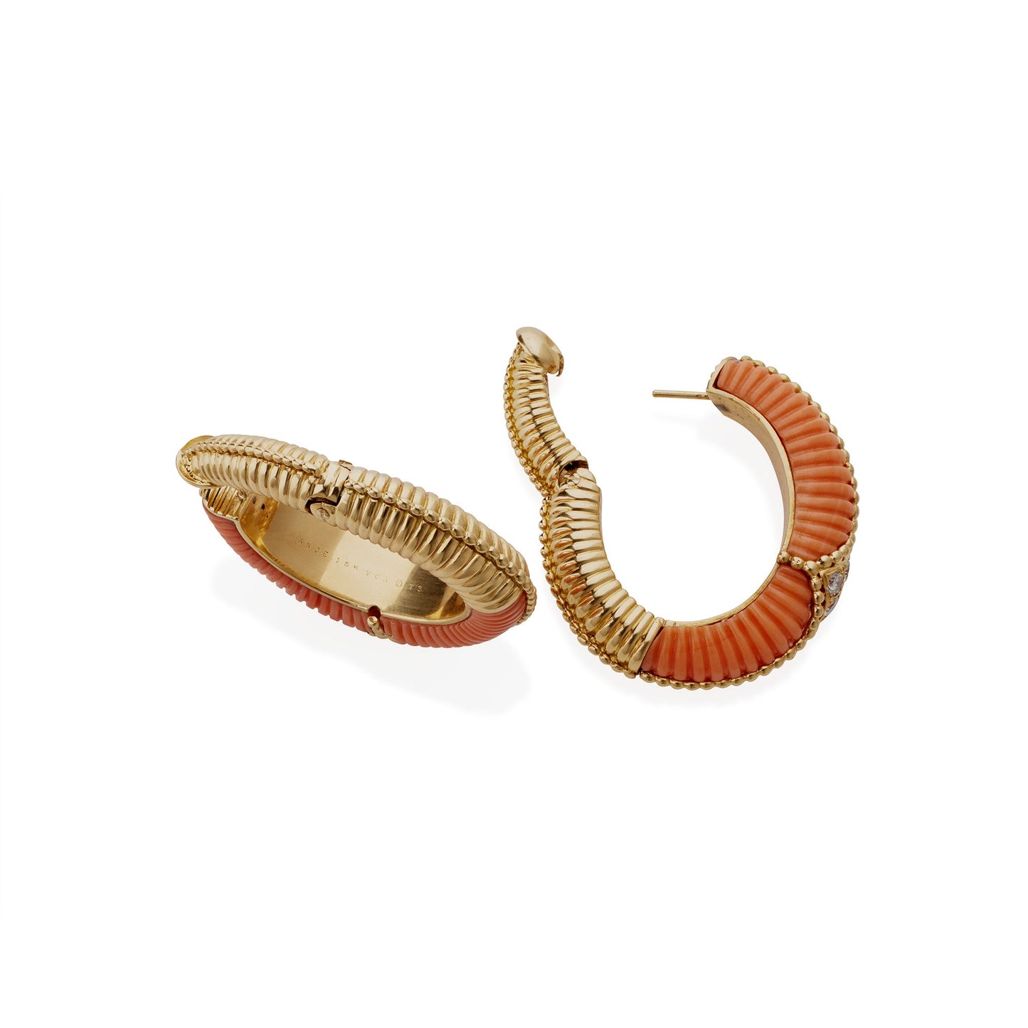 Van Cleef & Arpels Paris Coral Earrings