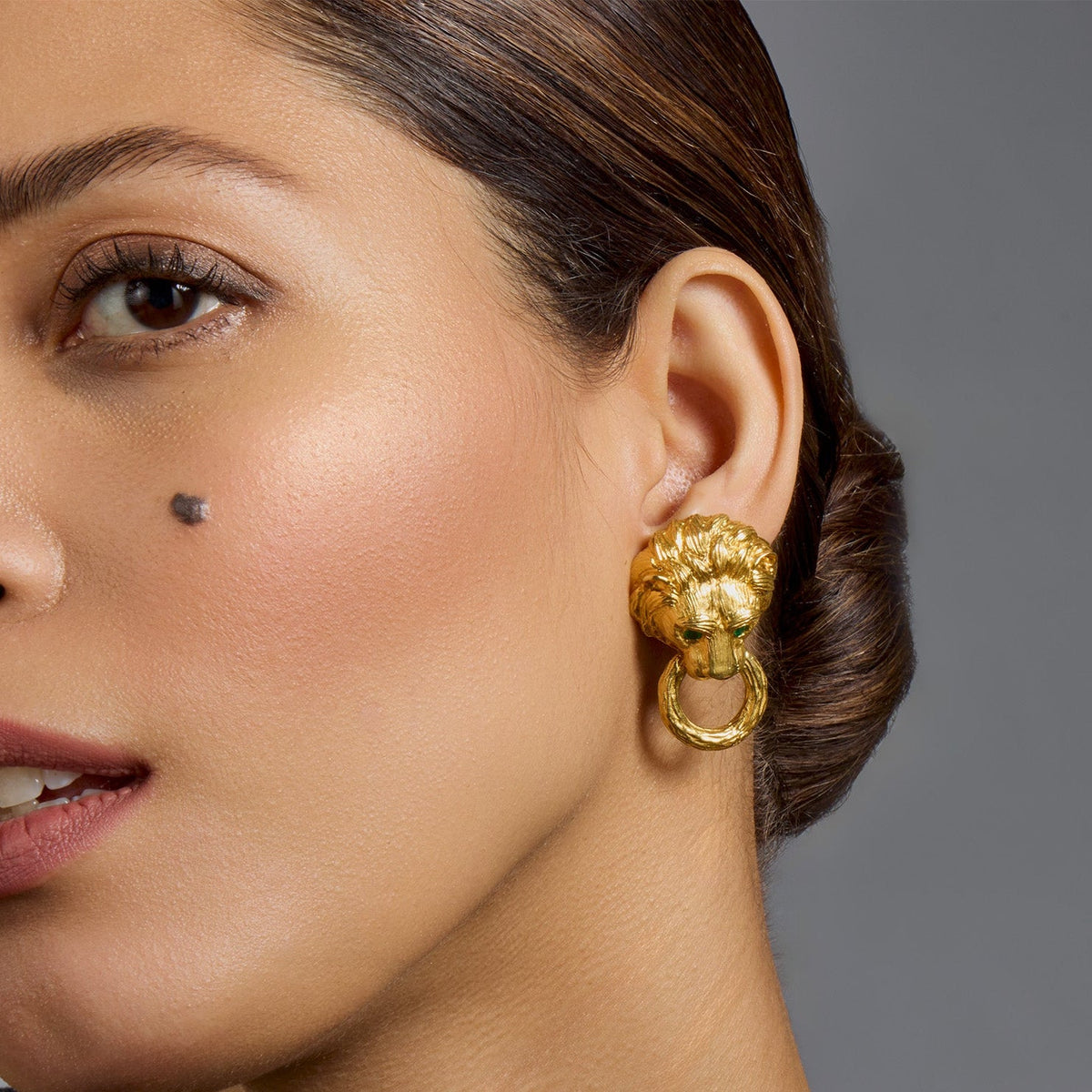 Van Cleef & Arpels Lion Door Knocker Earrings