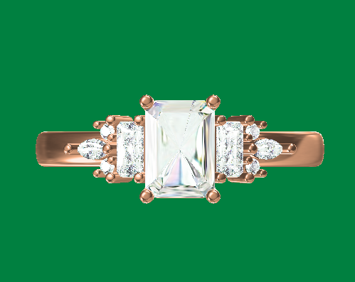 Custom-made ring for Elodie Lalotte