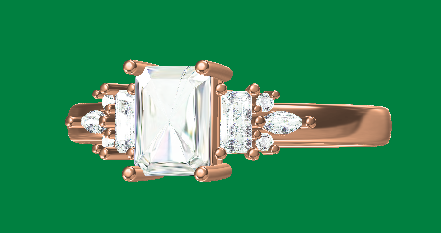 Custom-made ring for Elodie Lalotte