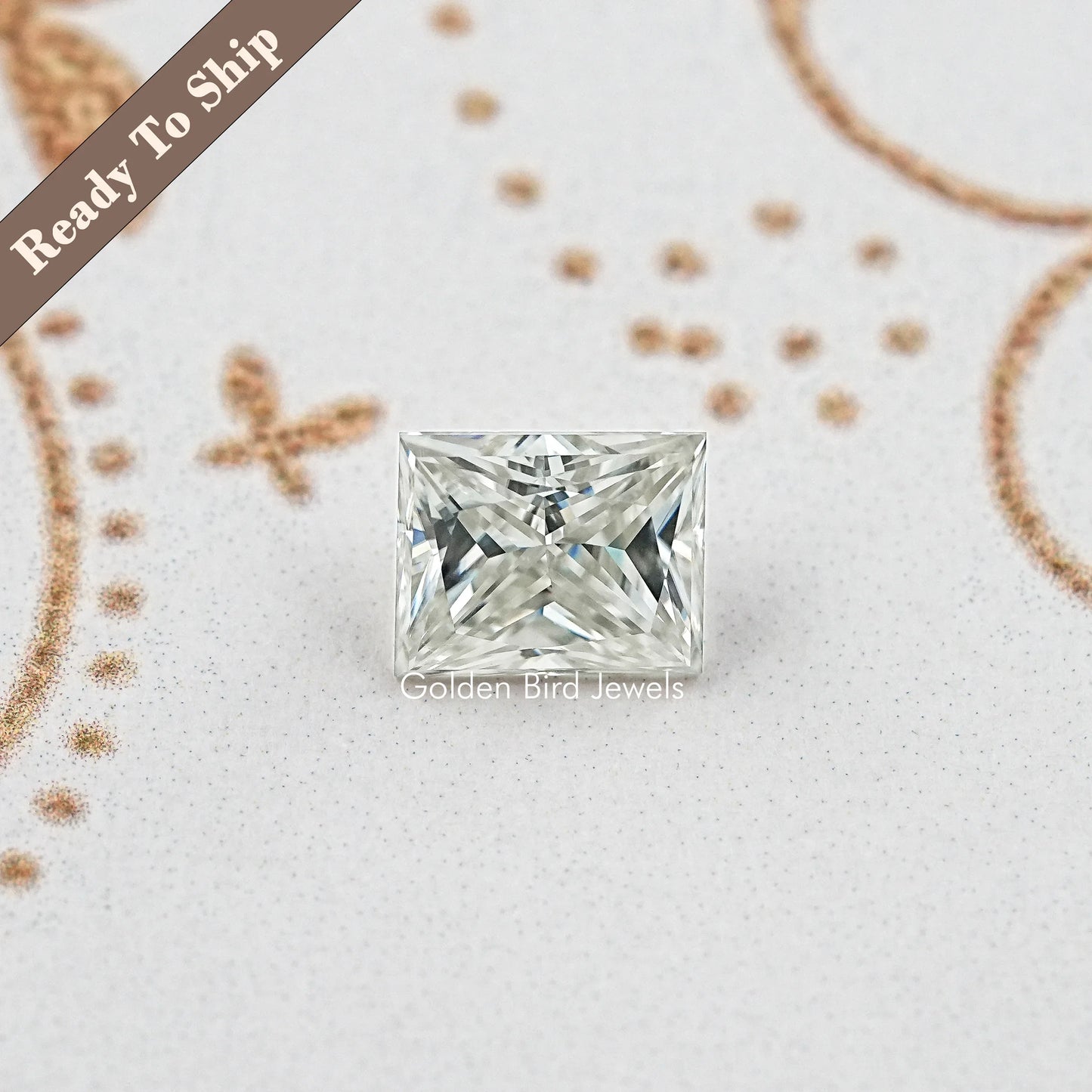 Elongated Princess Moissanite Loose Stone