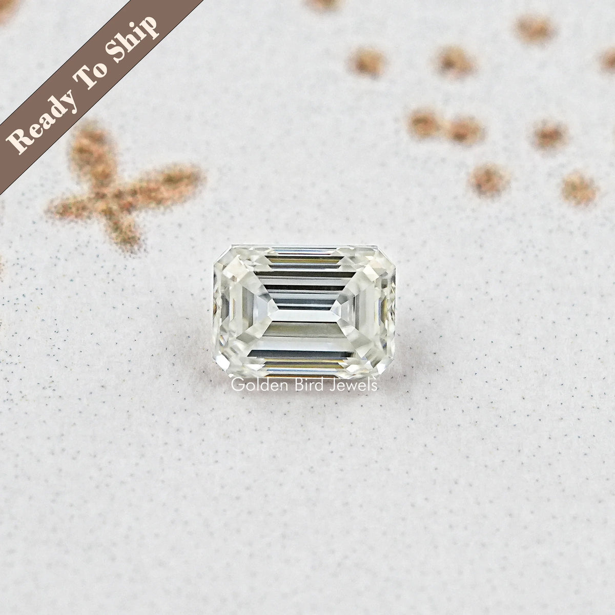 1.30 CT Emerald Cut Moissanite Loose Stone