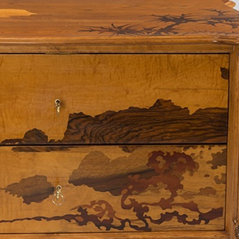 Émile Gallé "Tale of Genji" Chest of Drawers