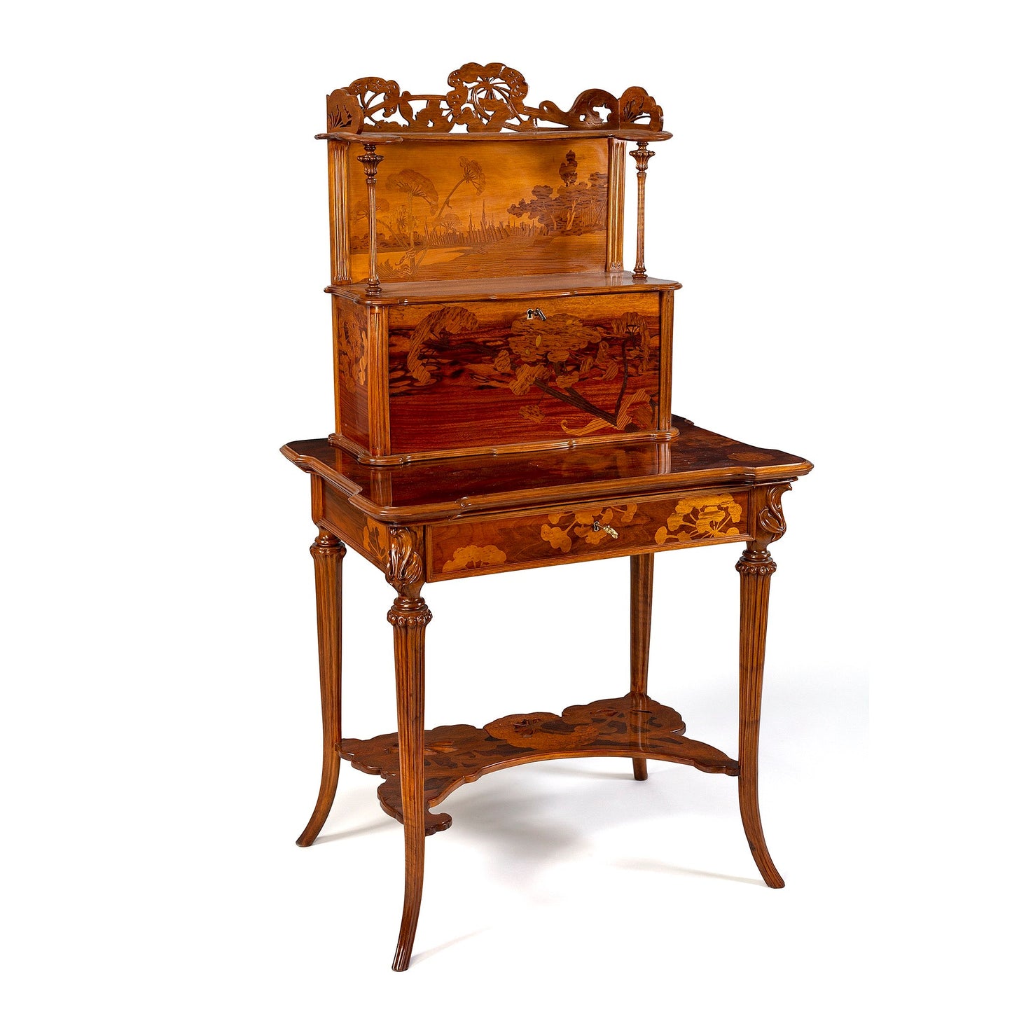 Émile Gallé Chrysanthemum Lady’s Writing Desk