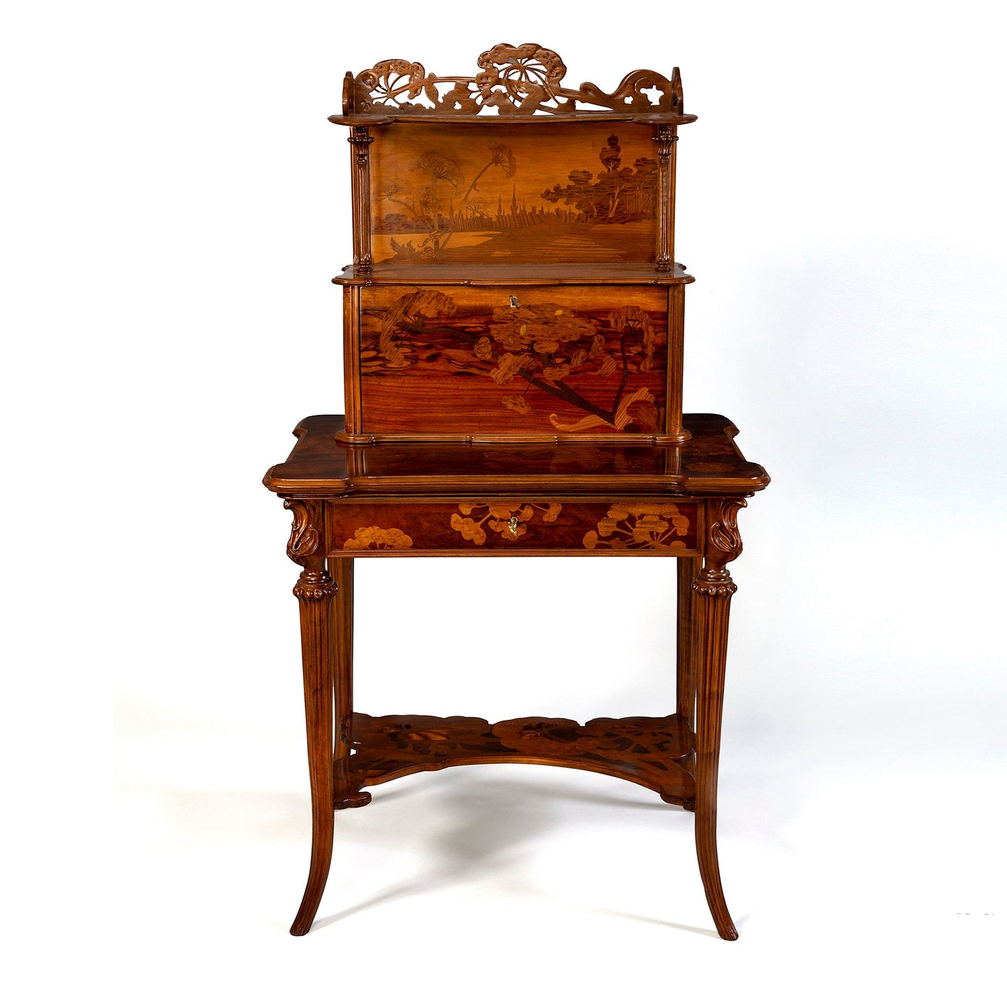 Émile Gallé Chrysanthemum Lady’s Writing Desk