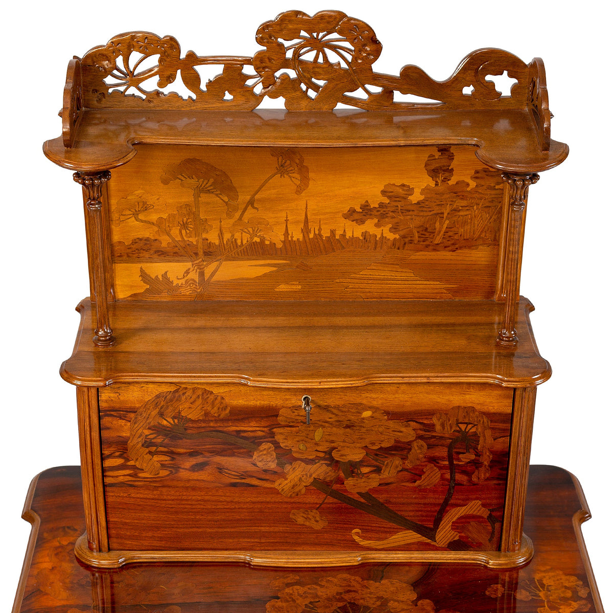 Émile Gallé Chrysanthemum Lady’s Writing Desk