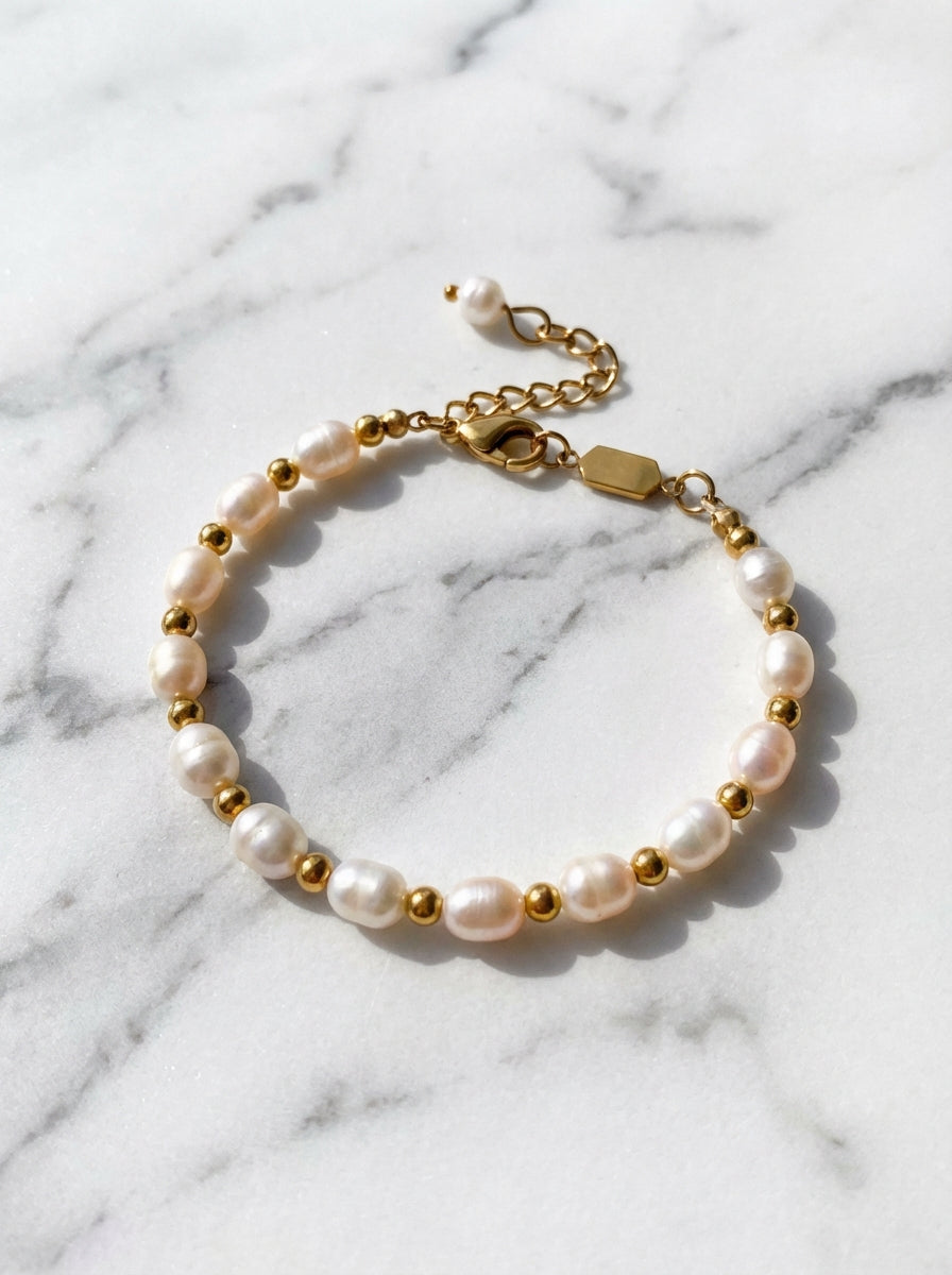 Bracelet Perles d'Eau Douce Amandine | Univers Parisienne Chic