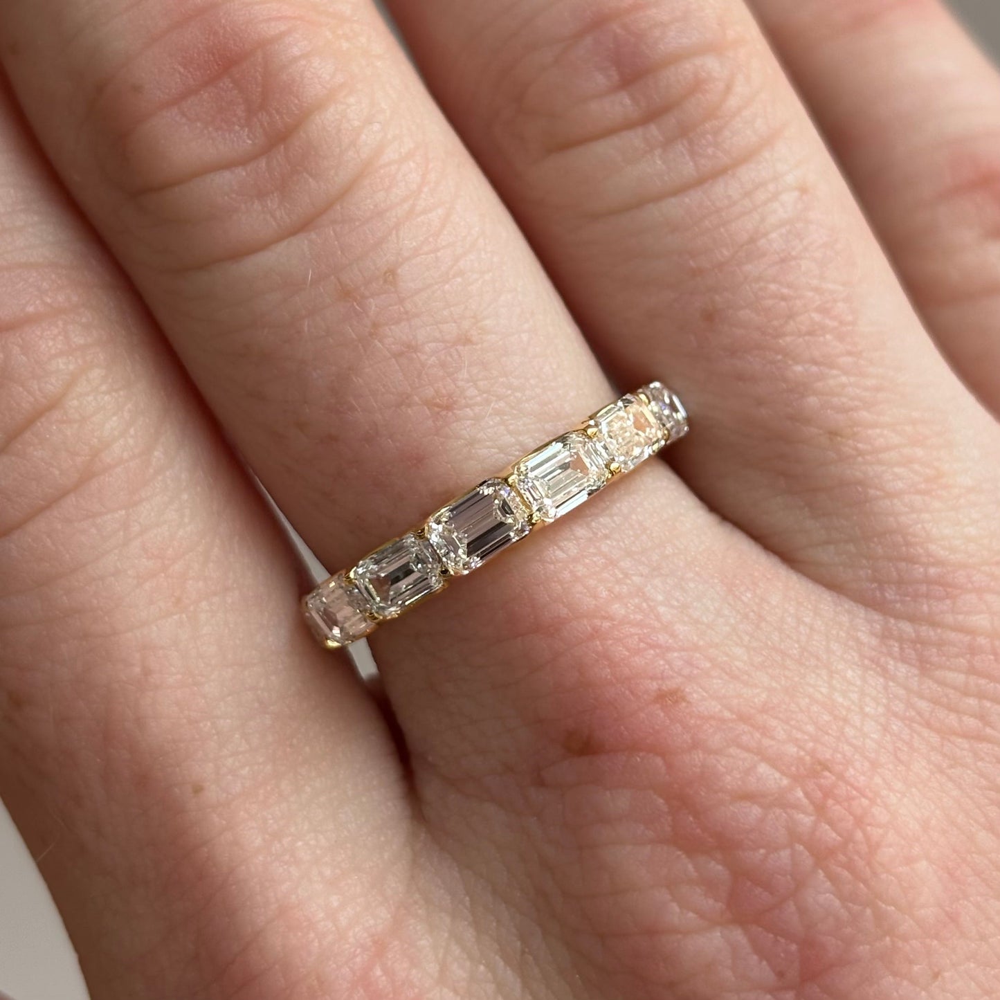The East-West Emerald Cut Anniversary Band | 2.00 CTW | Lab-Grown Diamond