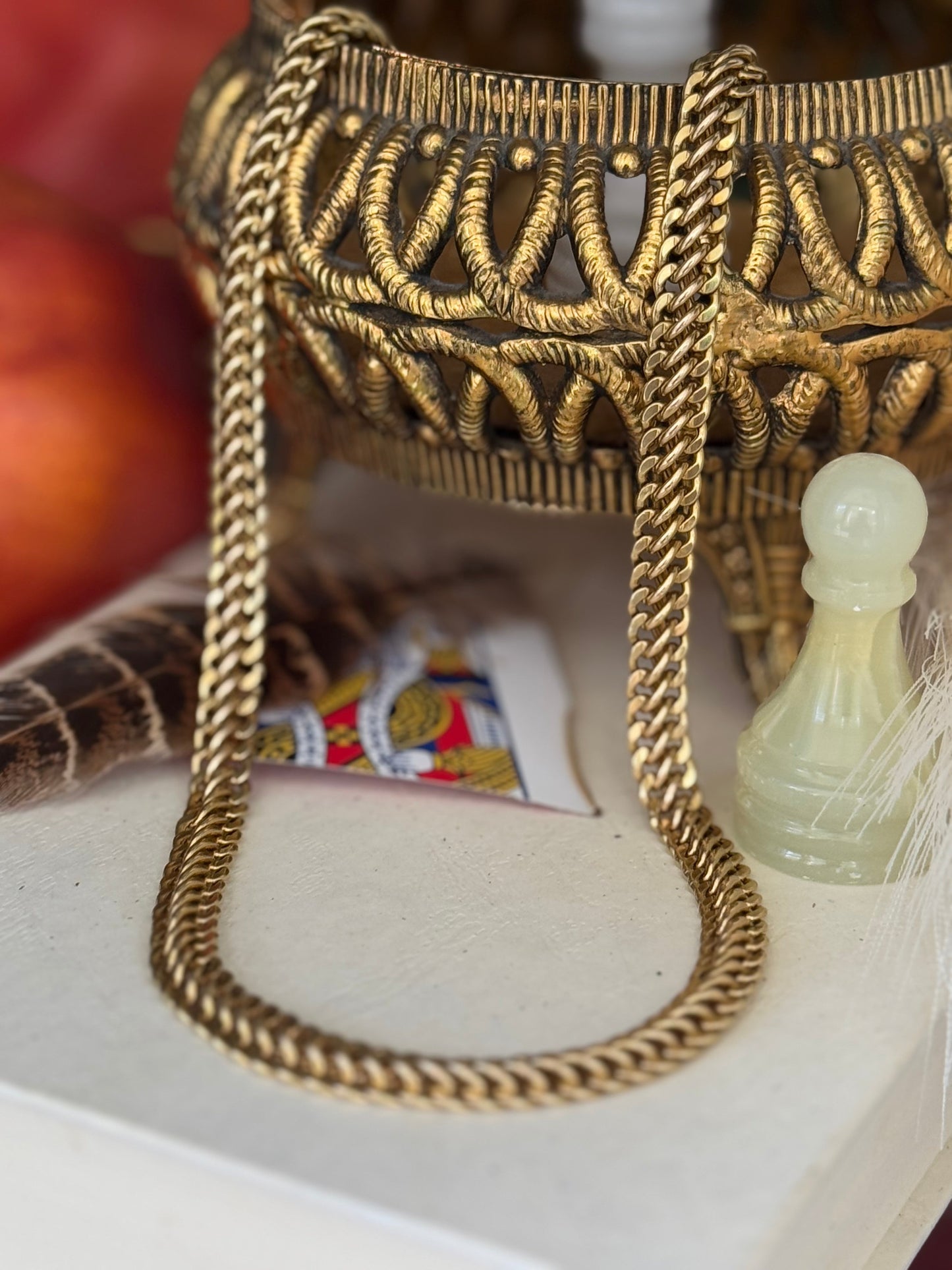 Vintage 14k Multi-Curb Chain