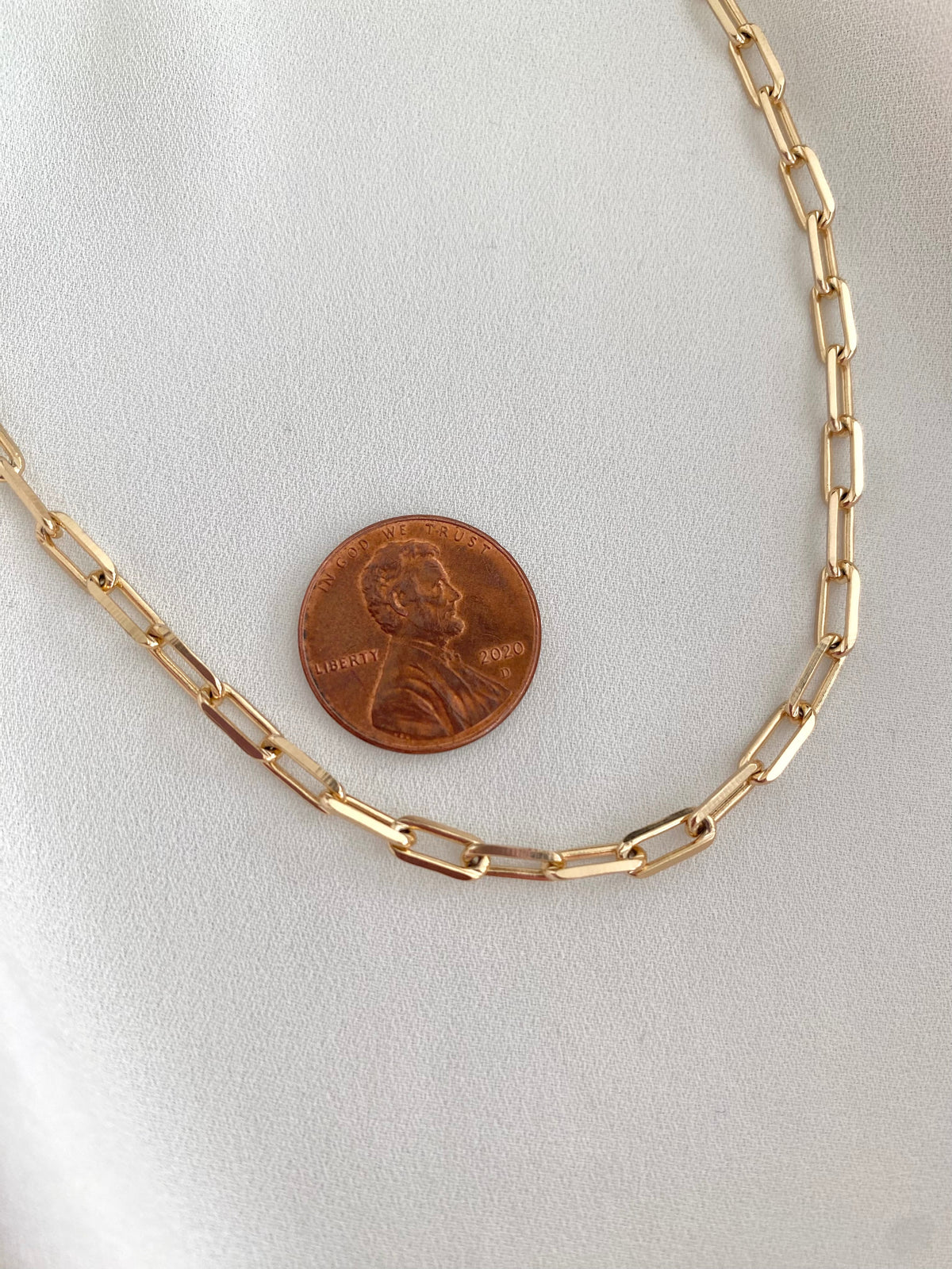 Gold Filled Dot Bead Chain Necklace Minimalist Layering Necklaces for Women - Rope Twist Paperclip
