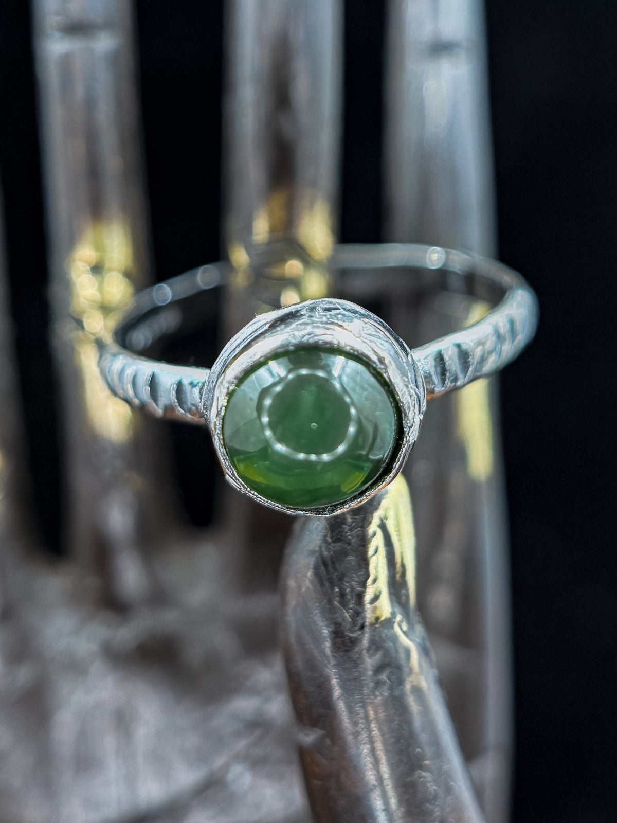 Jade Modern Stacking Ring