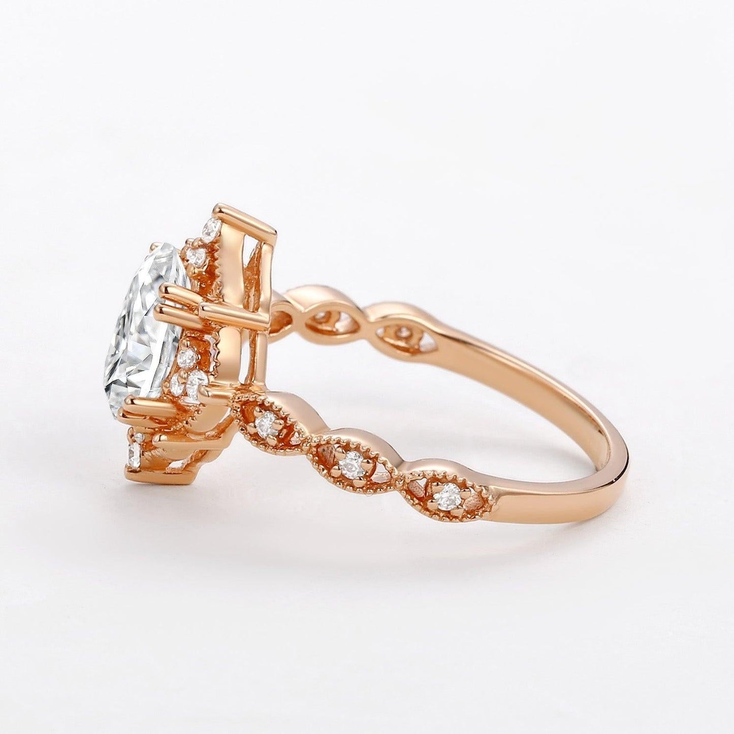 Charlotte’s Mistveil | 1.5CT Oval Opal Vintage Engagement Ring