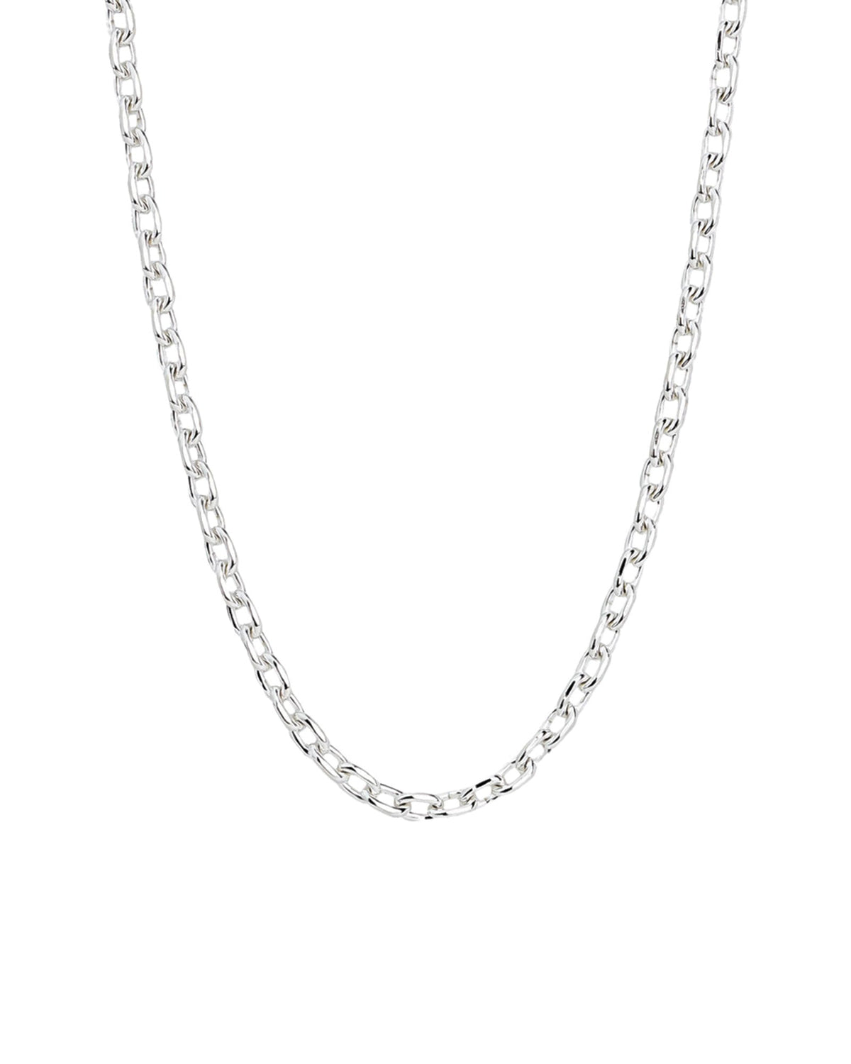 Rectangle Link Chain Necklace | 3.5mm