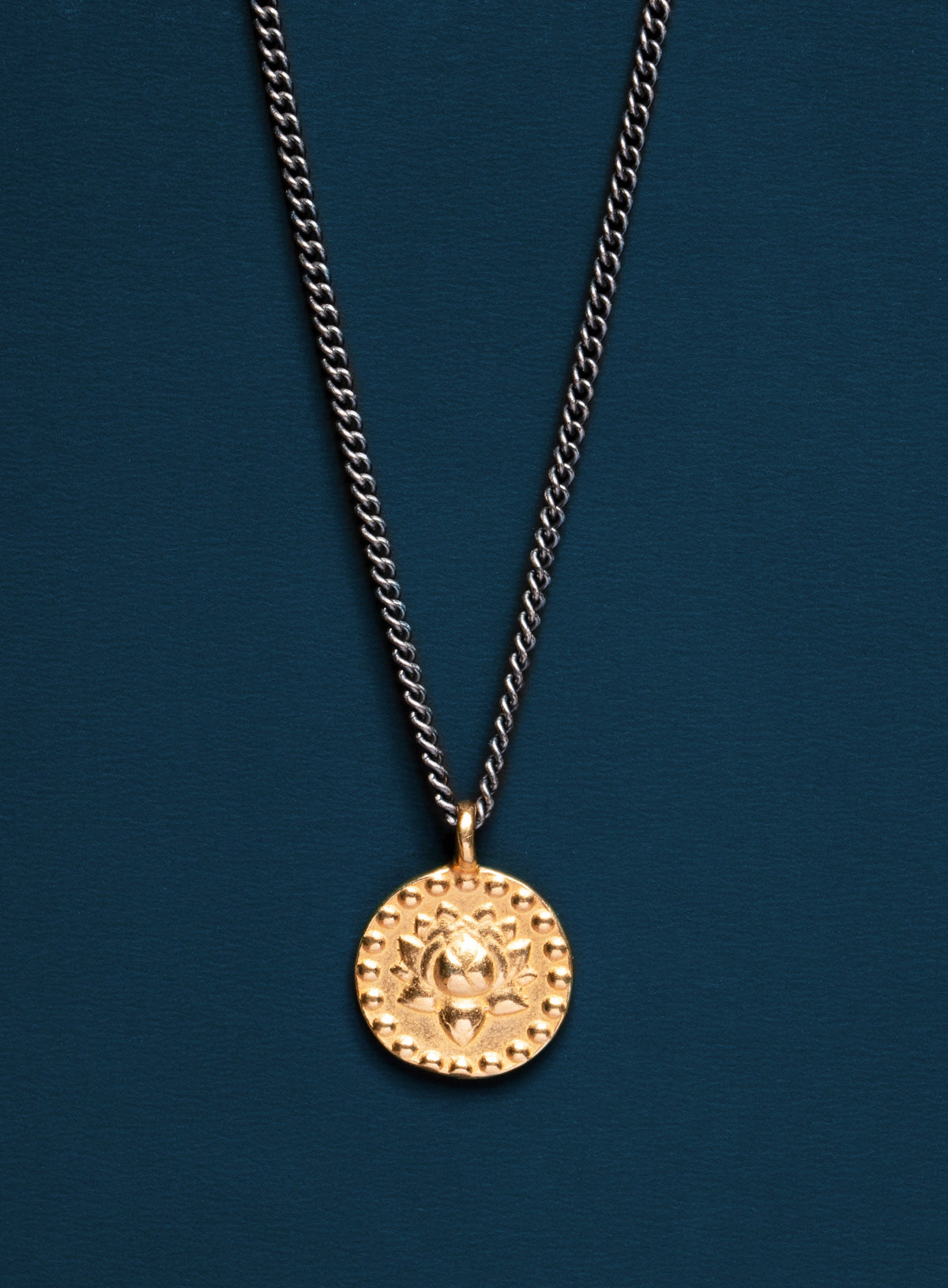 FINAL SALE Vermeil Gold Om Necklace for Men