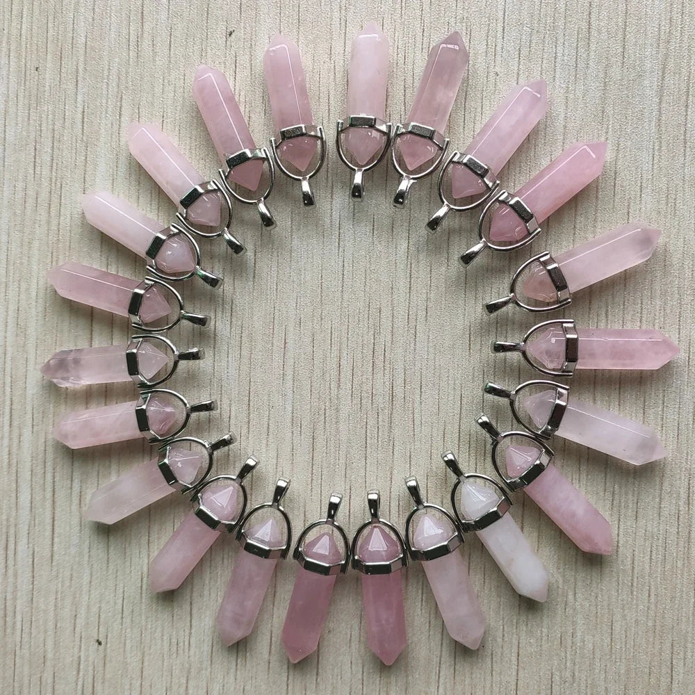 Rose Quartz Point Necklace