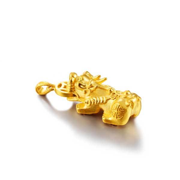 Gold Pixiu Necklace - Attracting Wealth