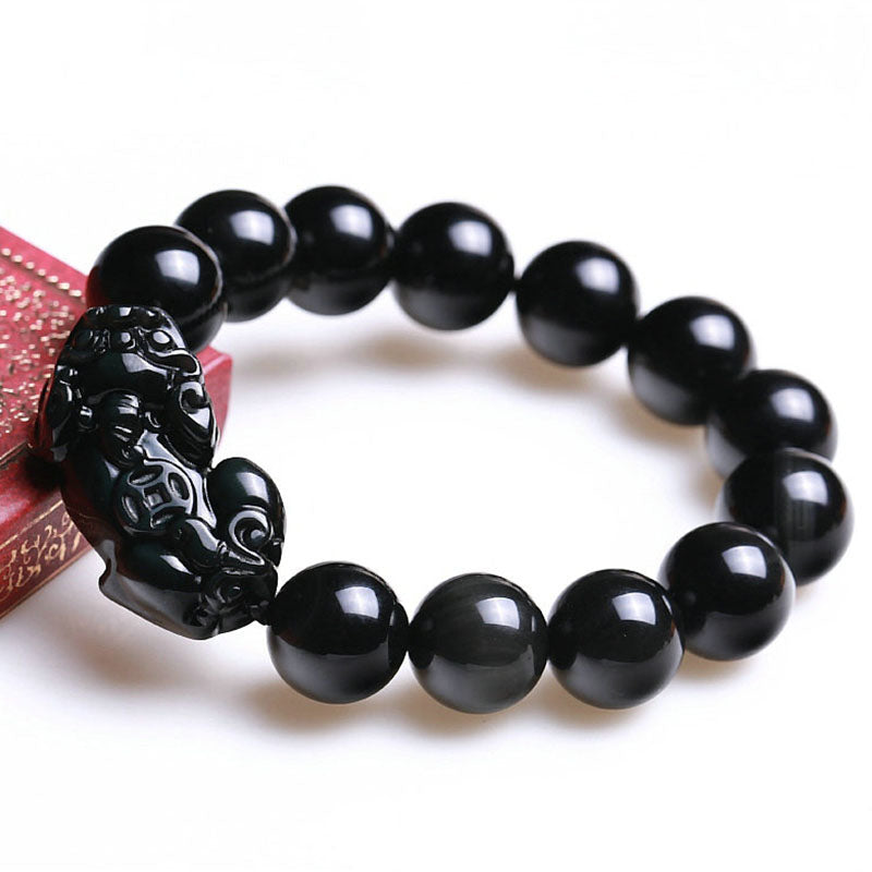 Black Obsidian Pixiu Bracelet