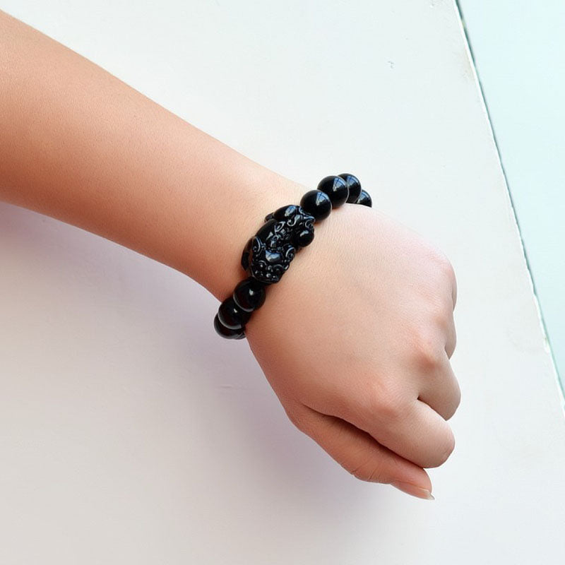 Black Obsidian Pixiu Bracelet