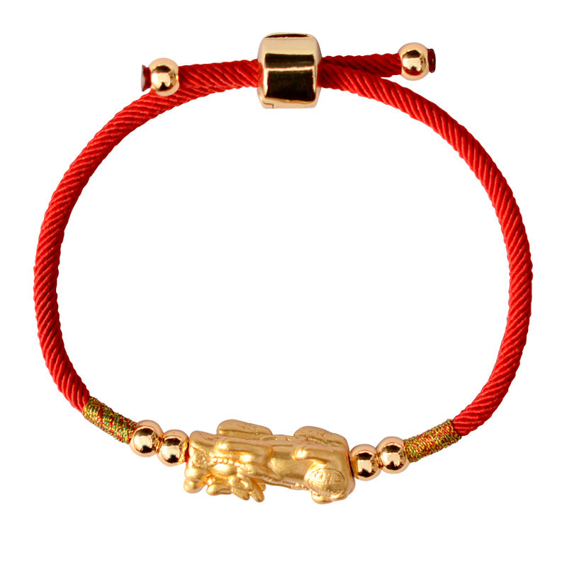 Feng Shui Red String Pixiu Bracelet