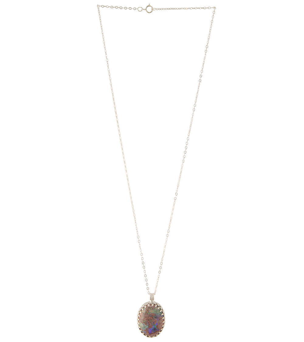 Mexican Jelly Opal cab Necklace by Galit