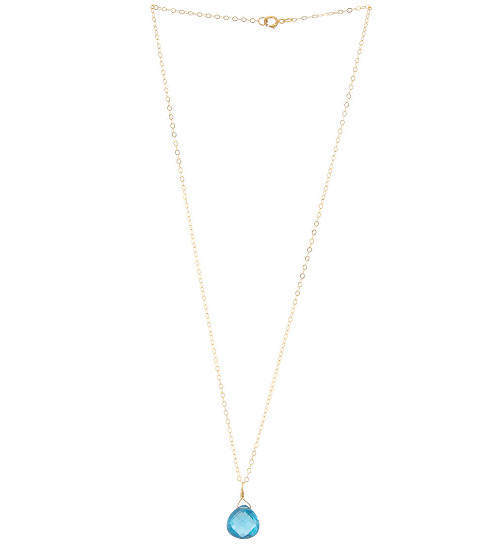 Swiss Blue Topaz Necklace by Galit