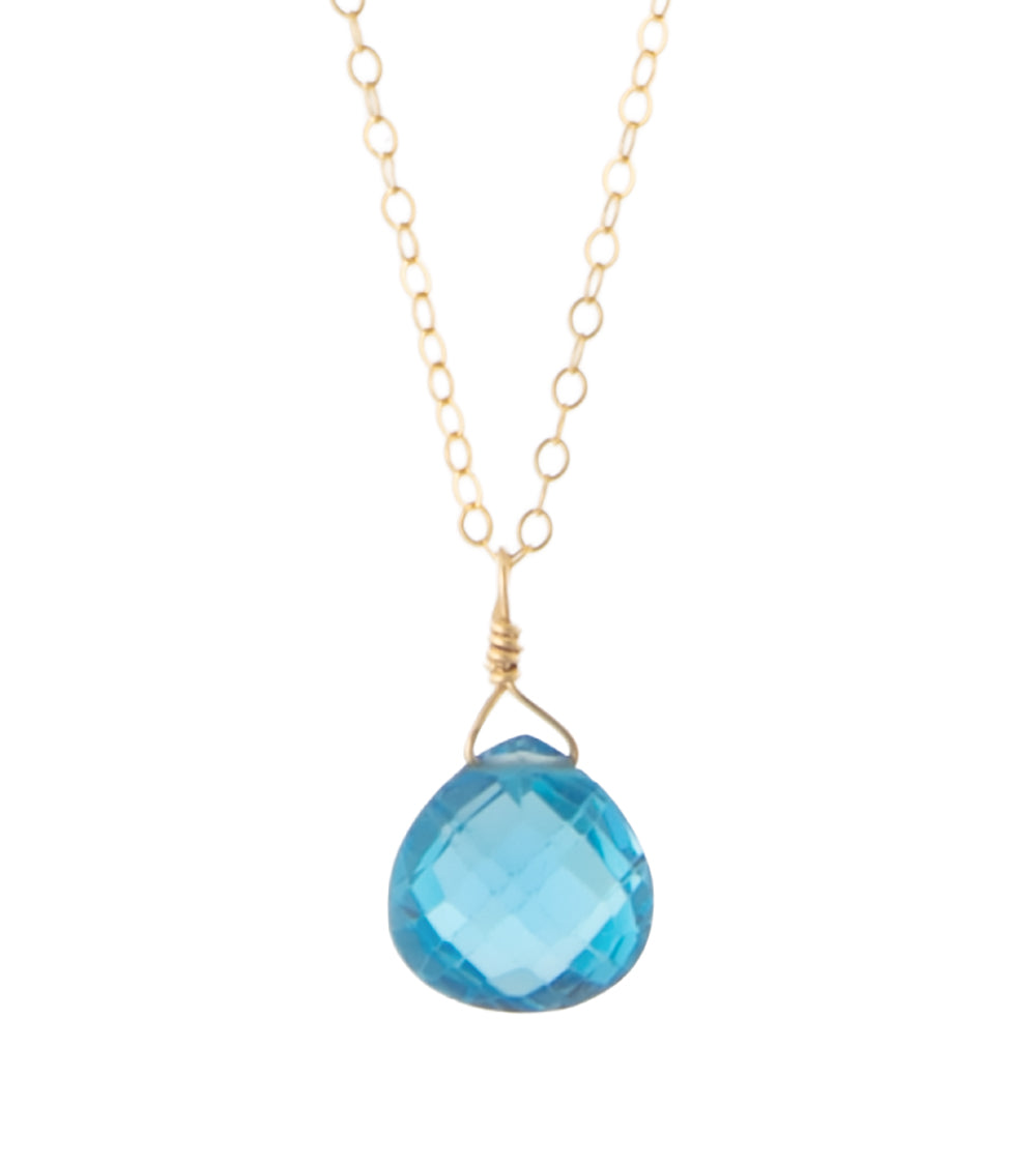 Swiss Blue Topaz Necklace by Galit