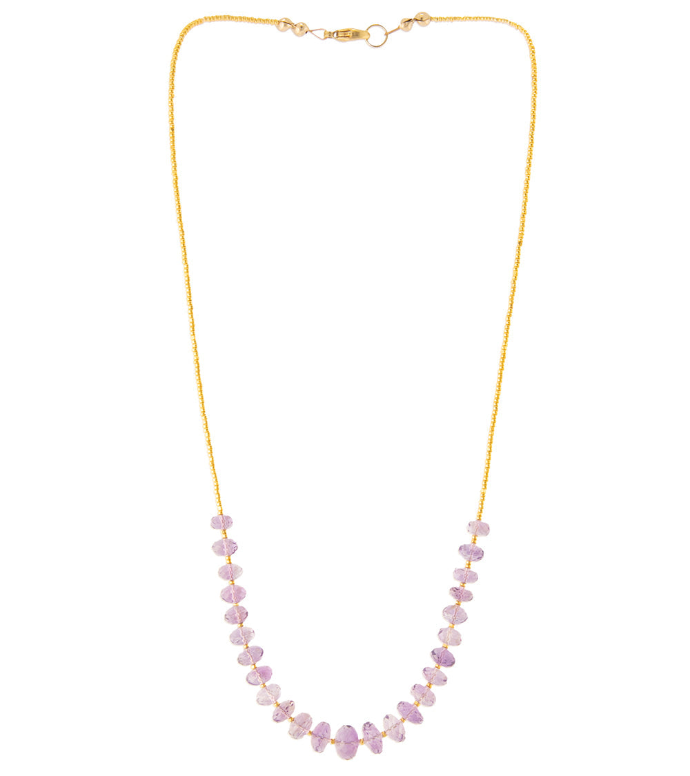 Pink Amethyst Necklace by Galit