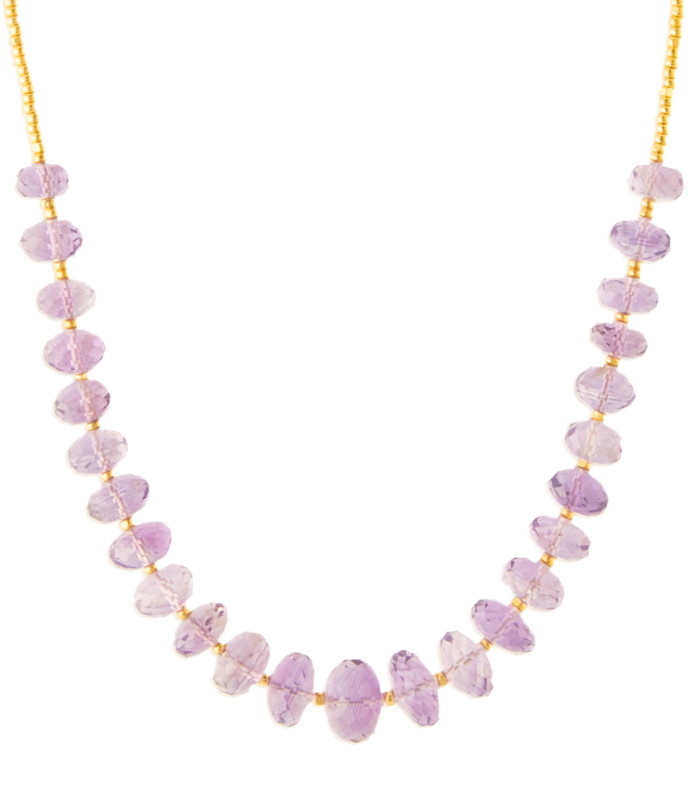 Pink Amethyst Necklace by Galit