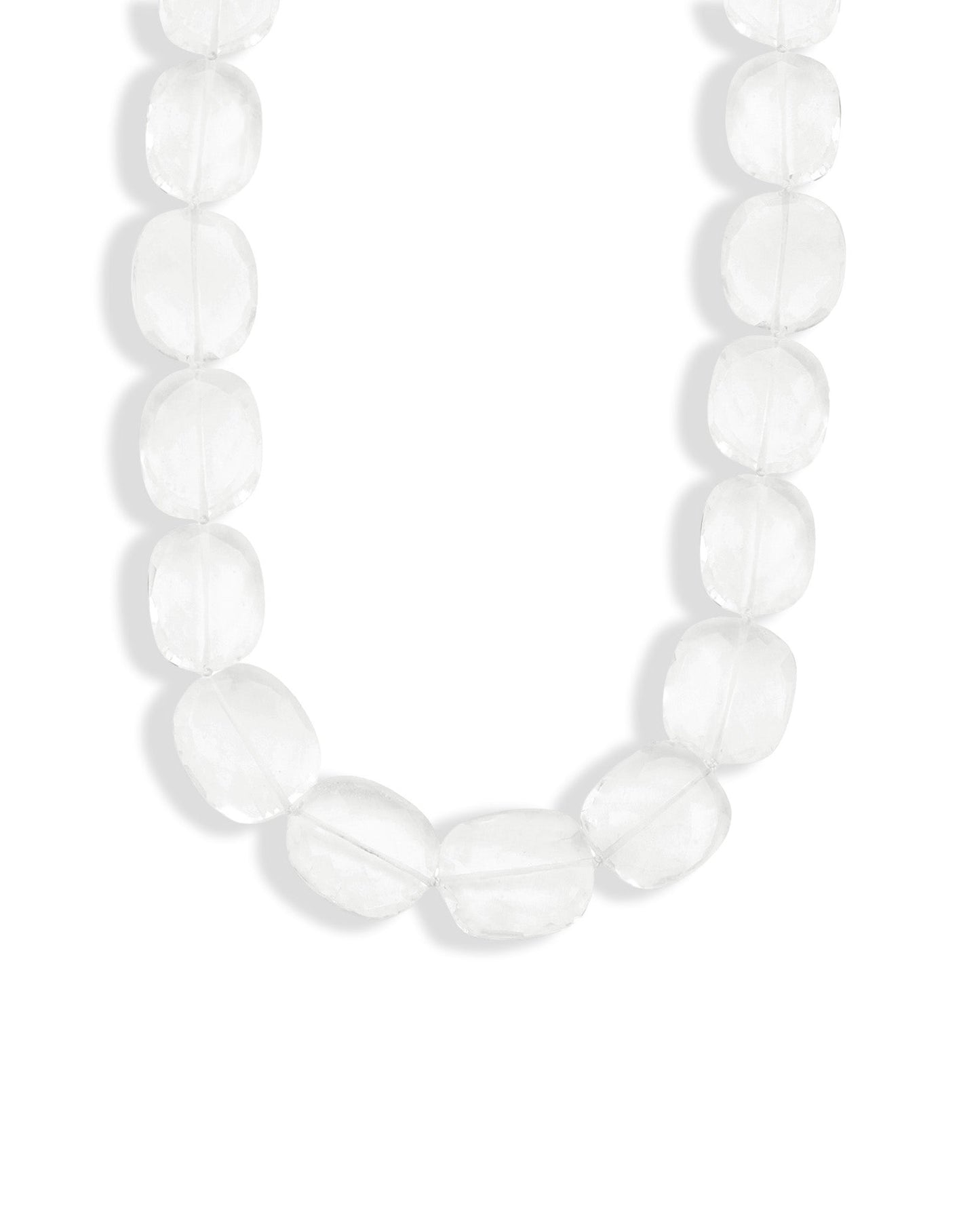 Faceted Crystal Quartz Beaded Necklace