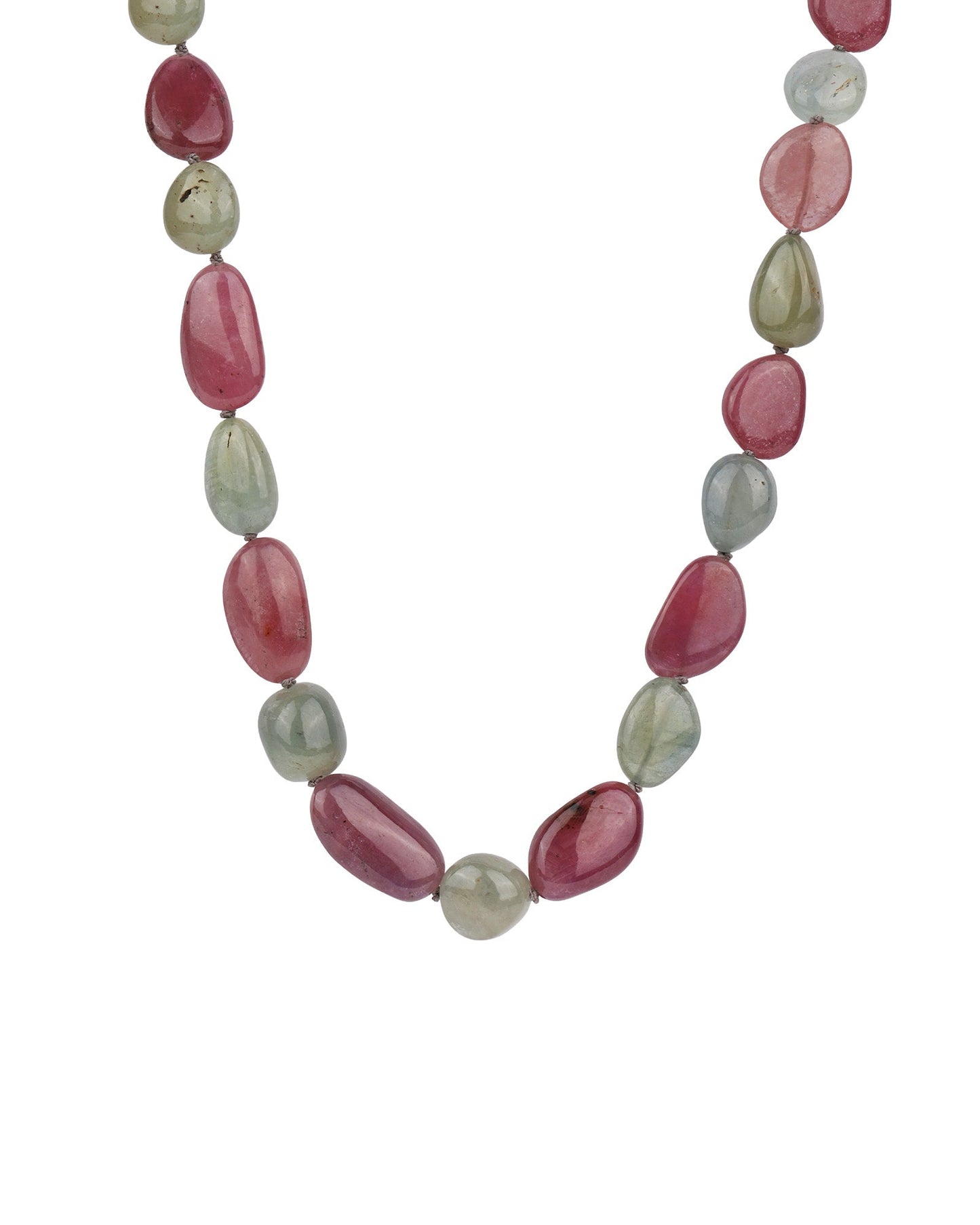 Multi Sapphire Beaded Necklace