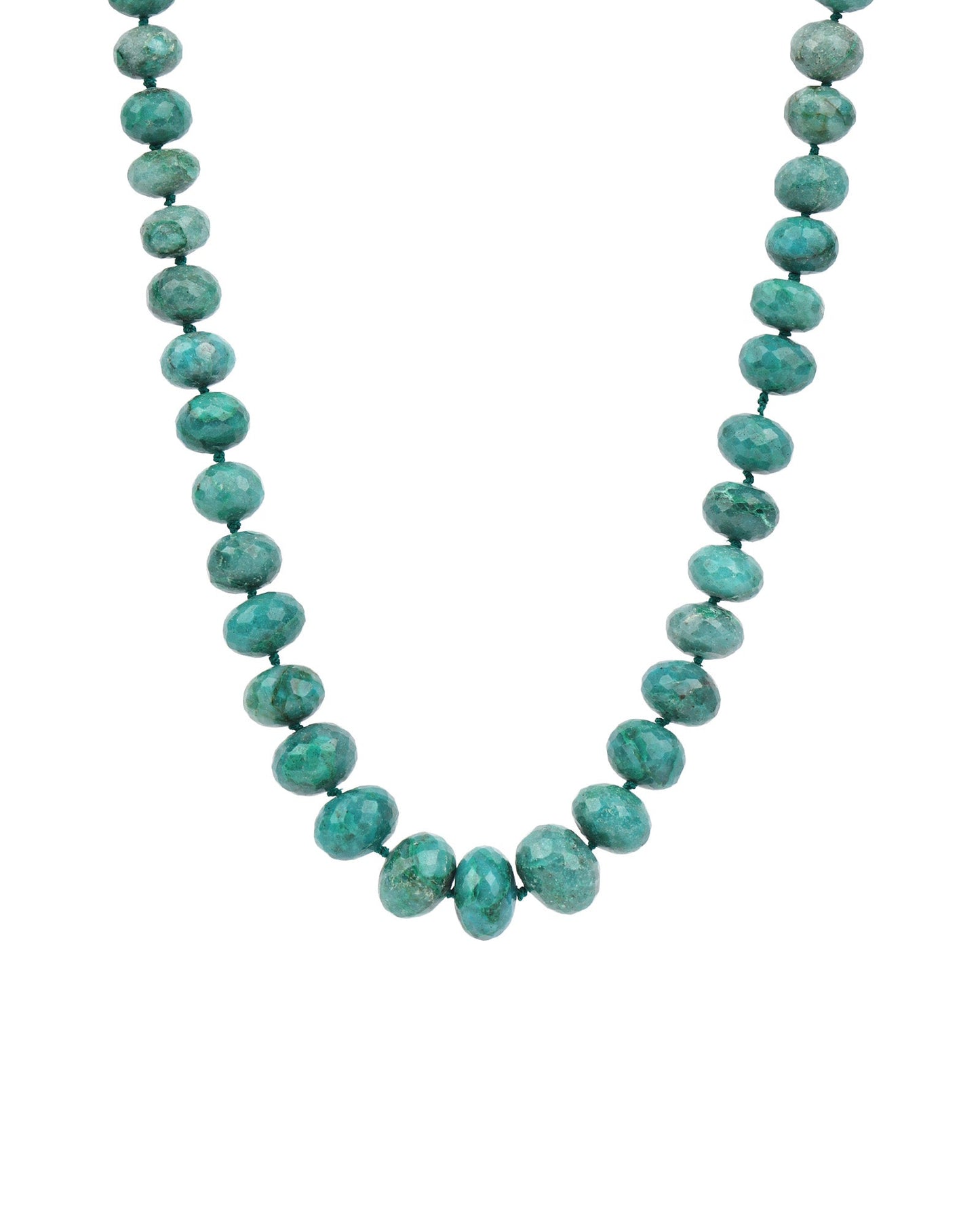 Graduated Chrysocolla Beaded Necklace