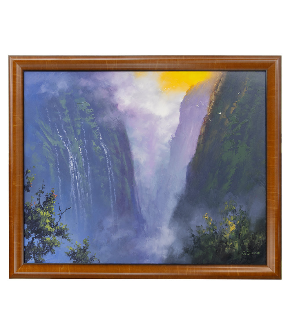 Original Painting: Rising Mist, Sunlit Sky by George Eguchi