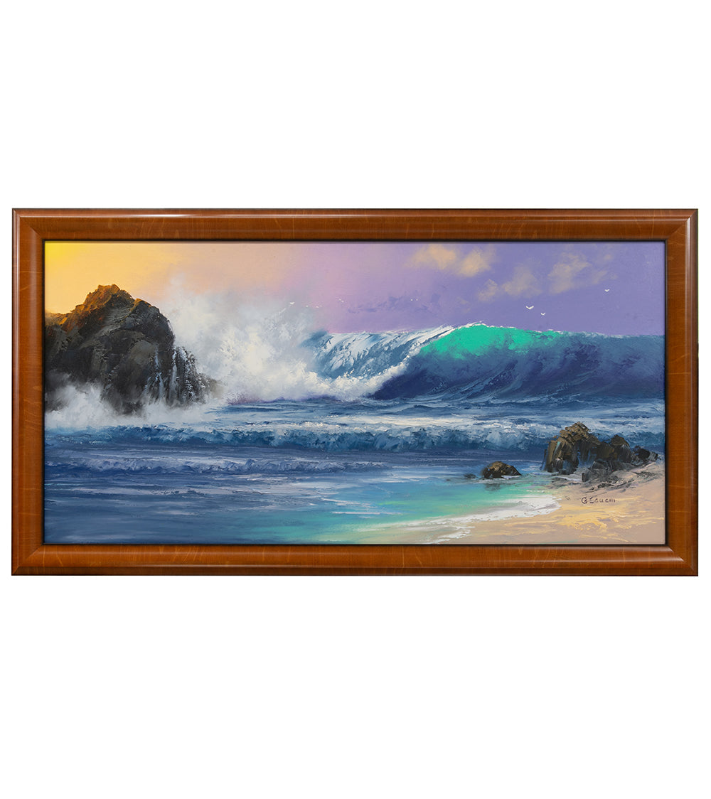 Original Painting: Island Surf, Awakening Light by George Eguchi