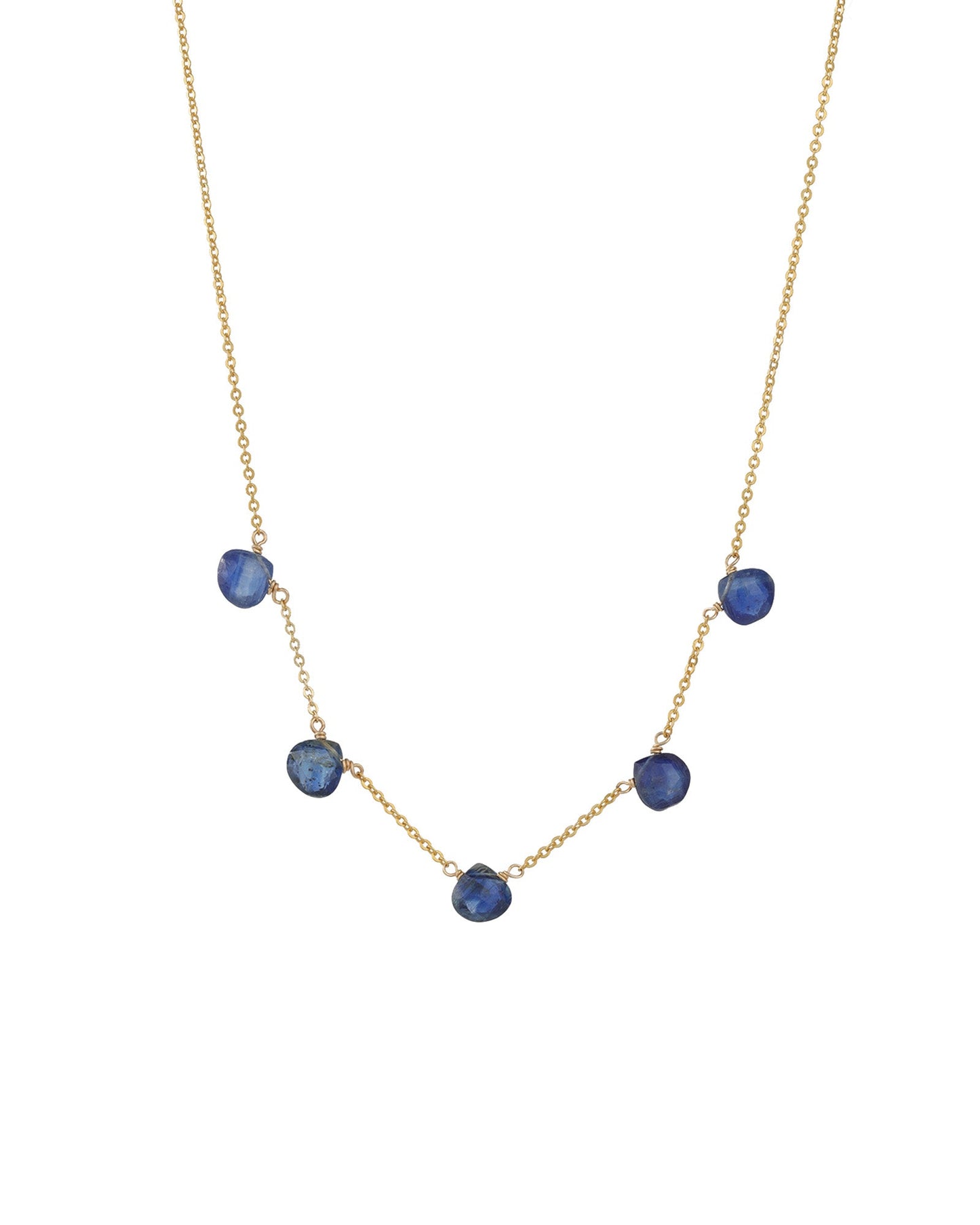 Five Stone Drop Necklace