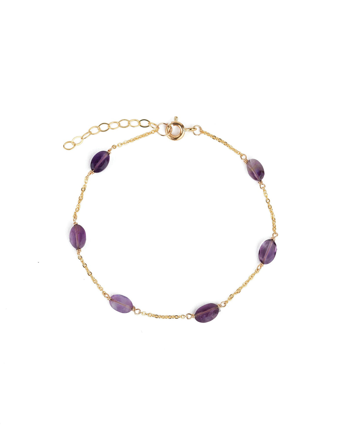 Oval Stone Station Bracelet