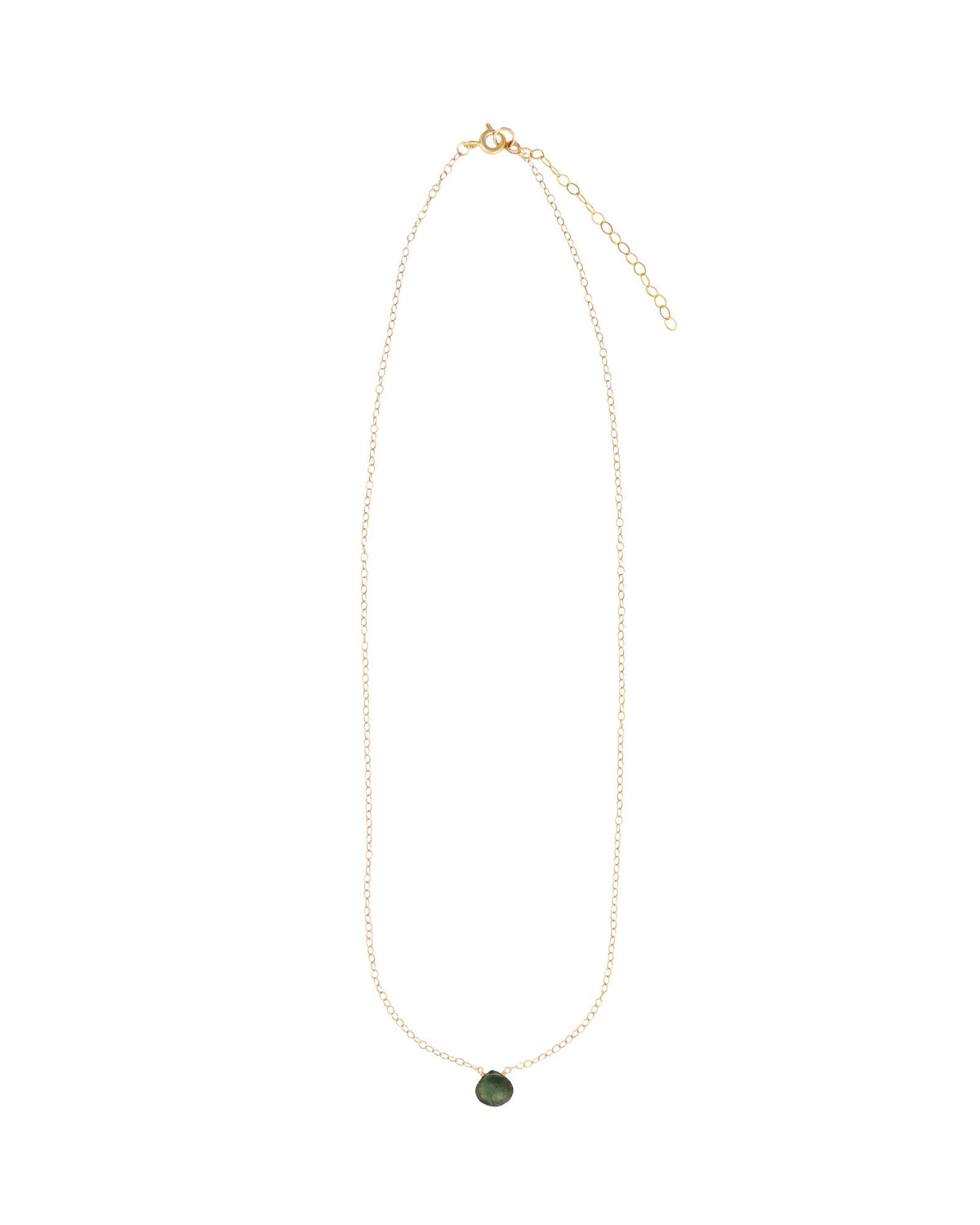 Apatite Heart Cable Chain Necklace | 6mm