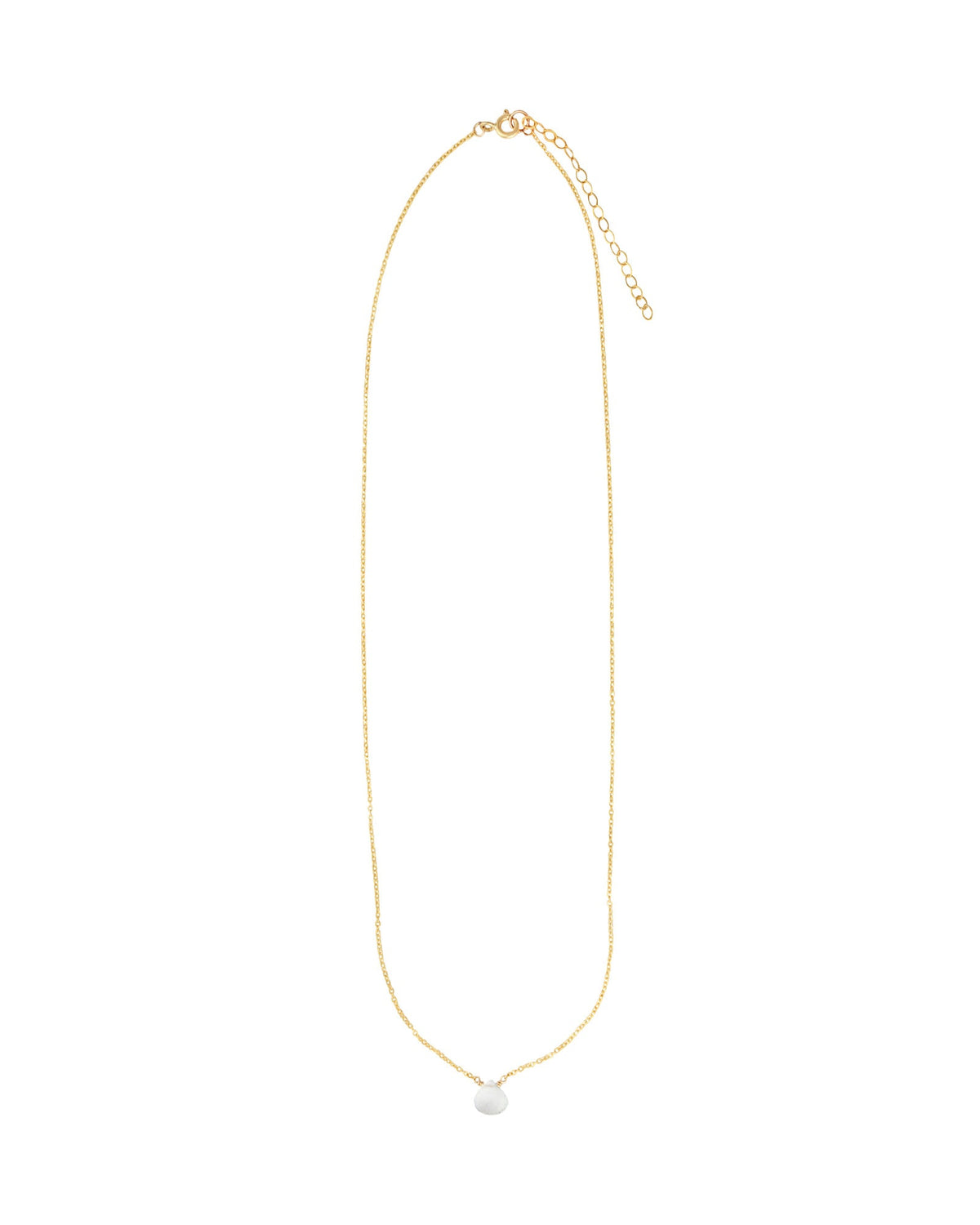 Sky Blue Topaz Heart Cable Chain Necklace | 8mm