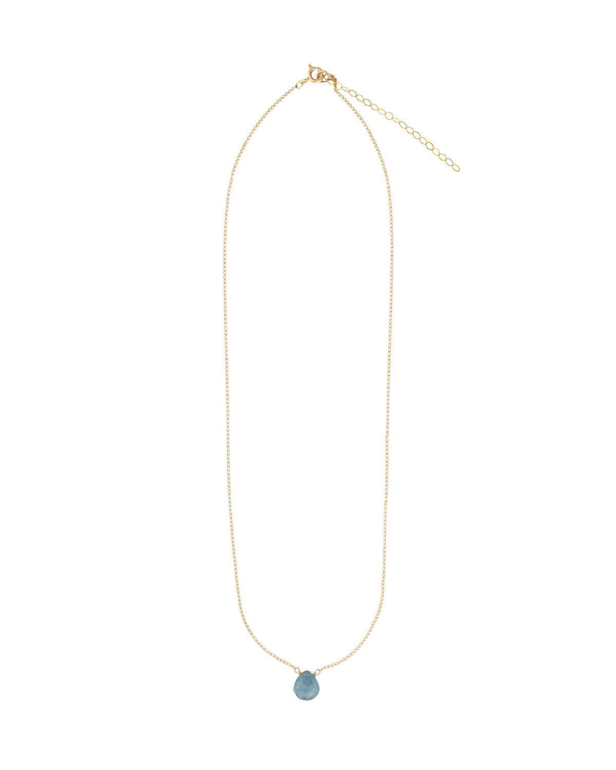 Grandidierite Heart Curb Chain Necklace | 10mm